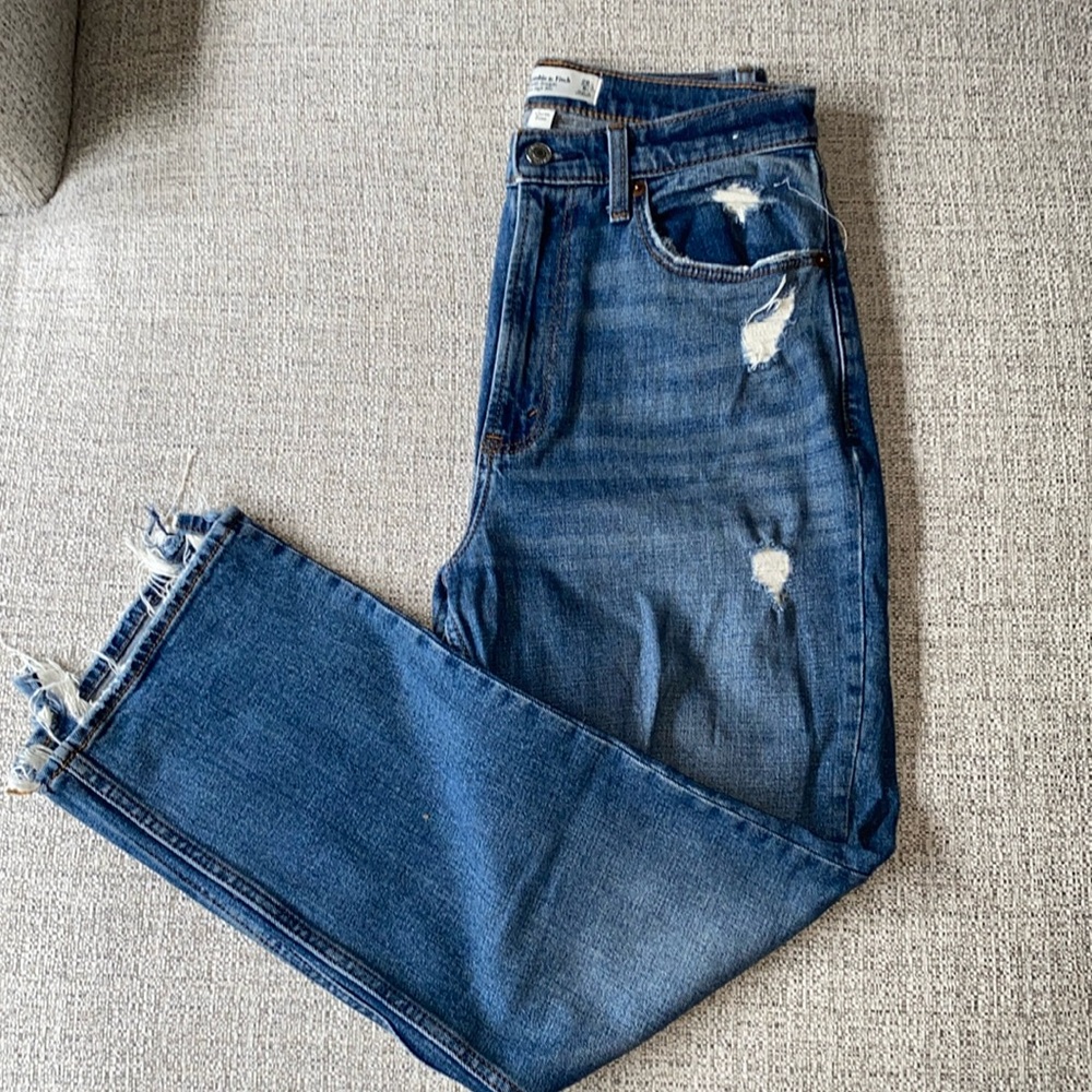 Abercrombie & Fitch High Rise Blue Jeans